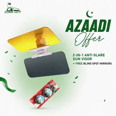 π΅π° Azadi Bundle β¨ Buy 1 Get 1 Free - Buy CarKit Sunvisor and Get CarKit Blindspot Mirrors Free
