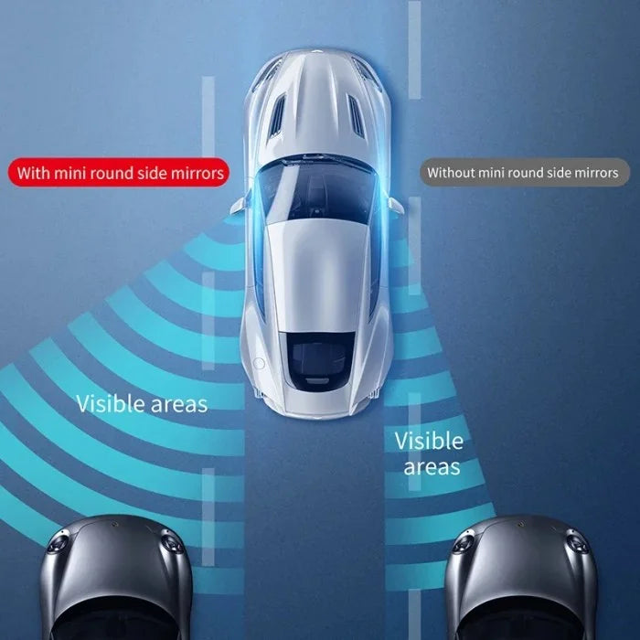Car Blind Spot Safety Mirror - Set of 2 (Both Sides)